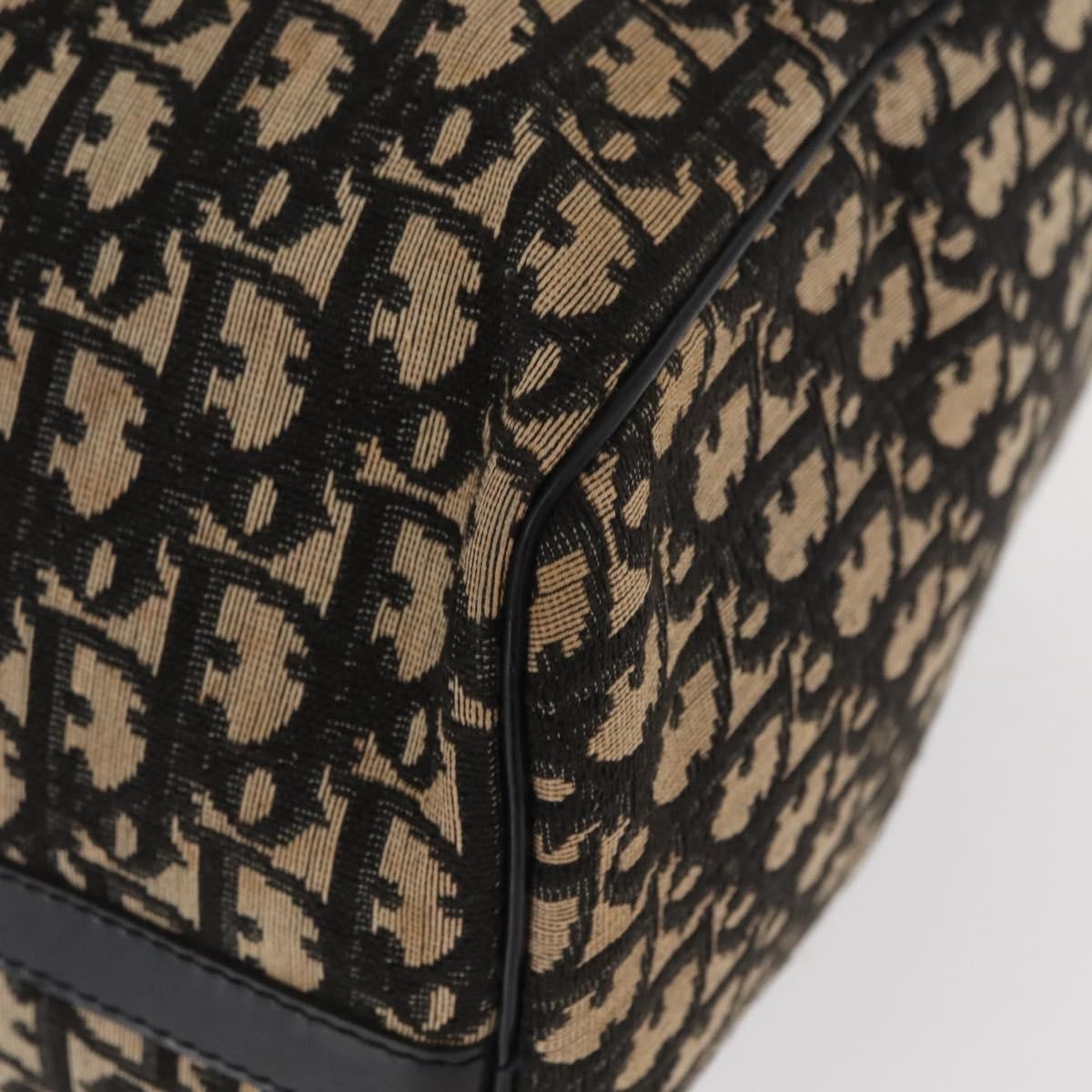 Christian Dior Vintage Trotter Boston Bag Canvas, BLACK, CANVAS, Travel bag