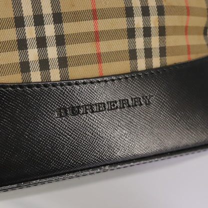 Burberry Nova Check Tote Leather, BEIGE, CANVAS, Tote bag