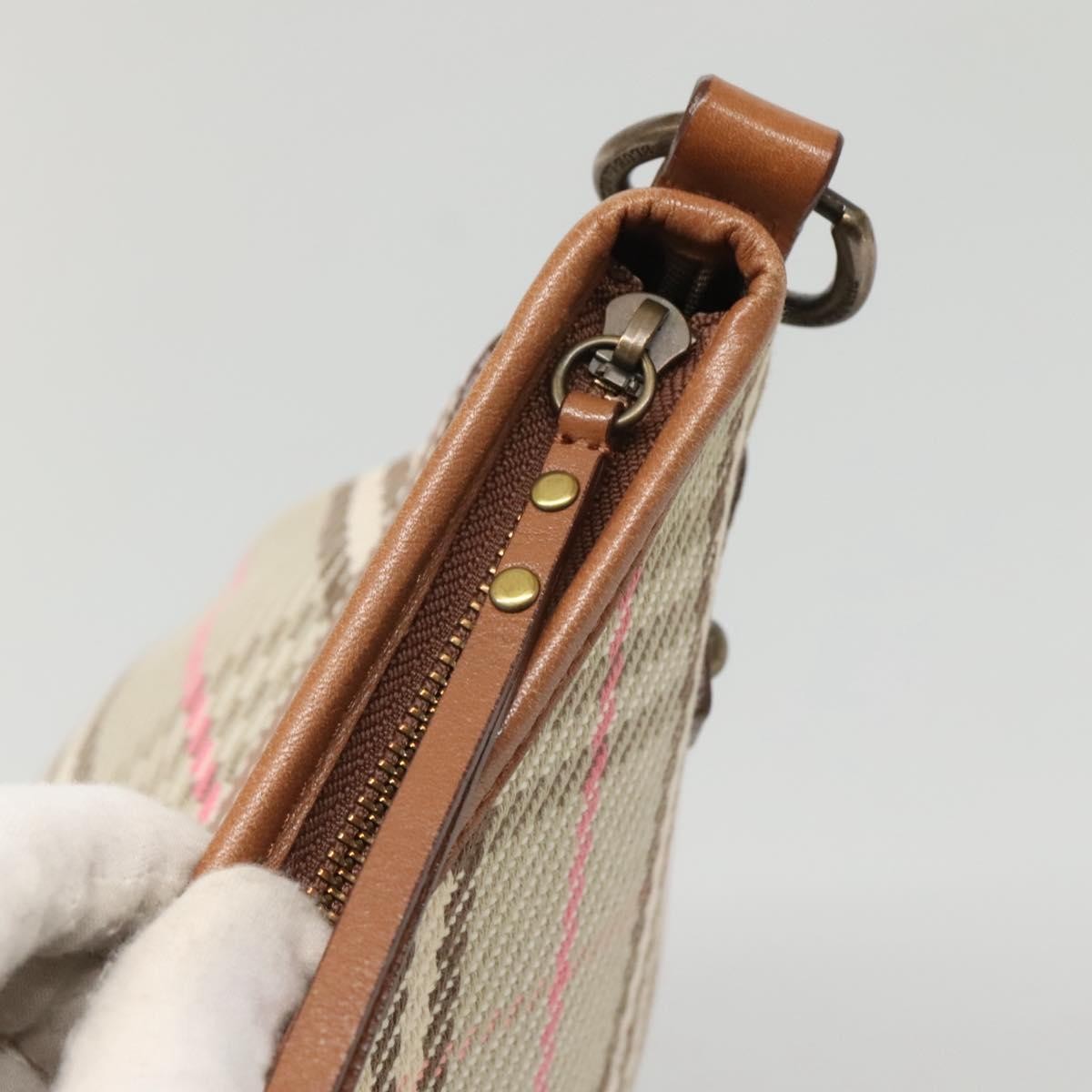 Burberry Nova check Shoulder bag Canvas, BEIGE, CANVAS, Shoulder bag