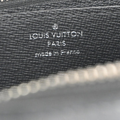 Louis Vuitton Zippy XL Monogram Eclipse Leather, BLACK, LEATHER, Wallets