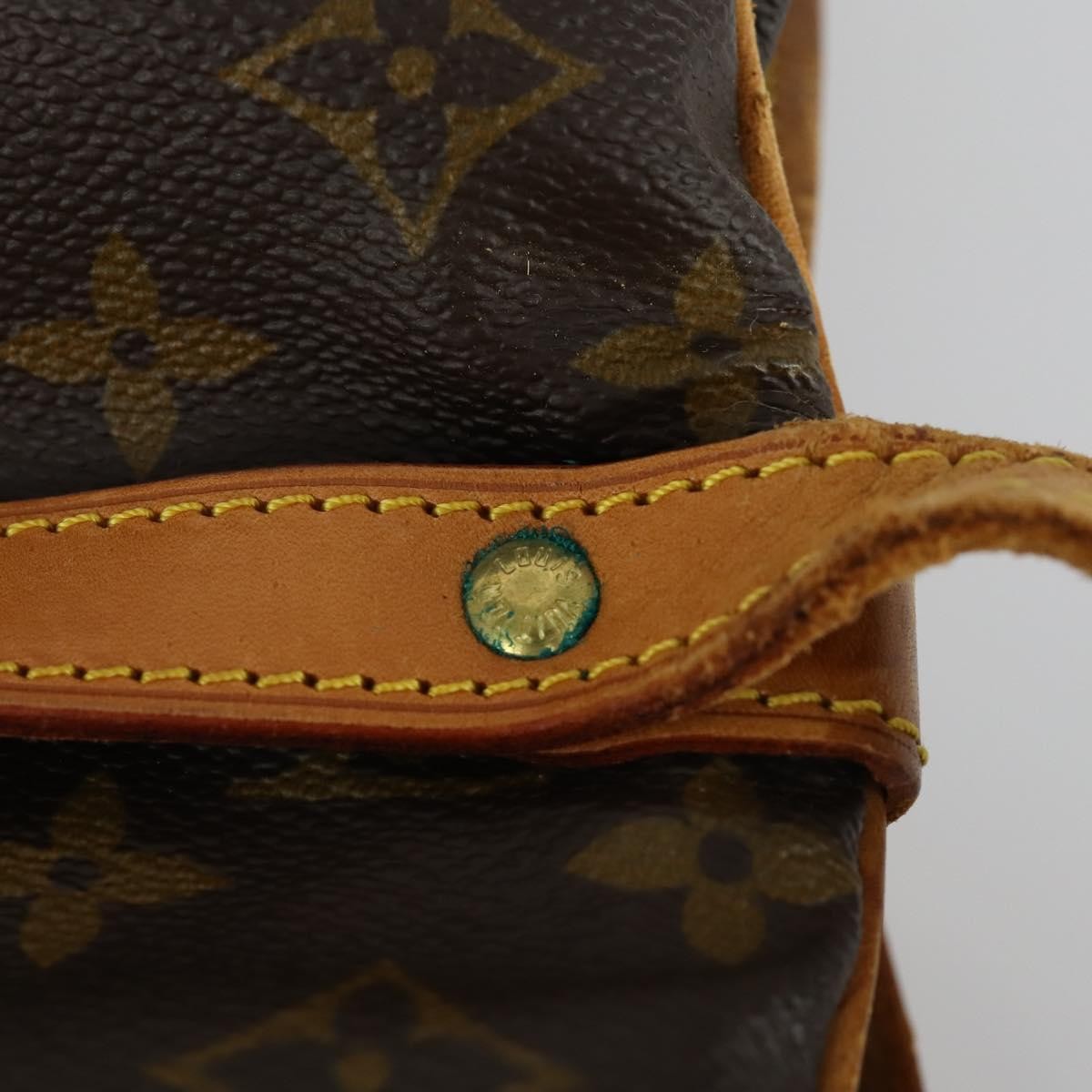Louis Vuitton Saumur Handbag Monogram Canvas, BROWN, CANVAS, Handbag
