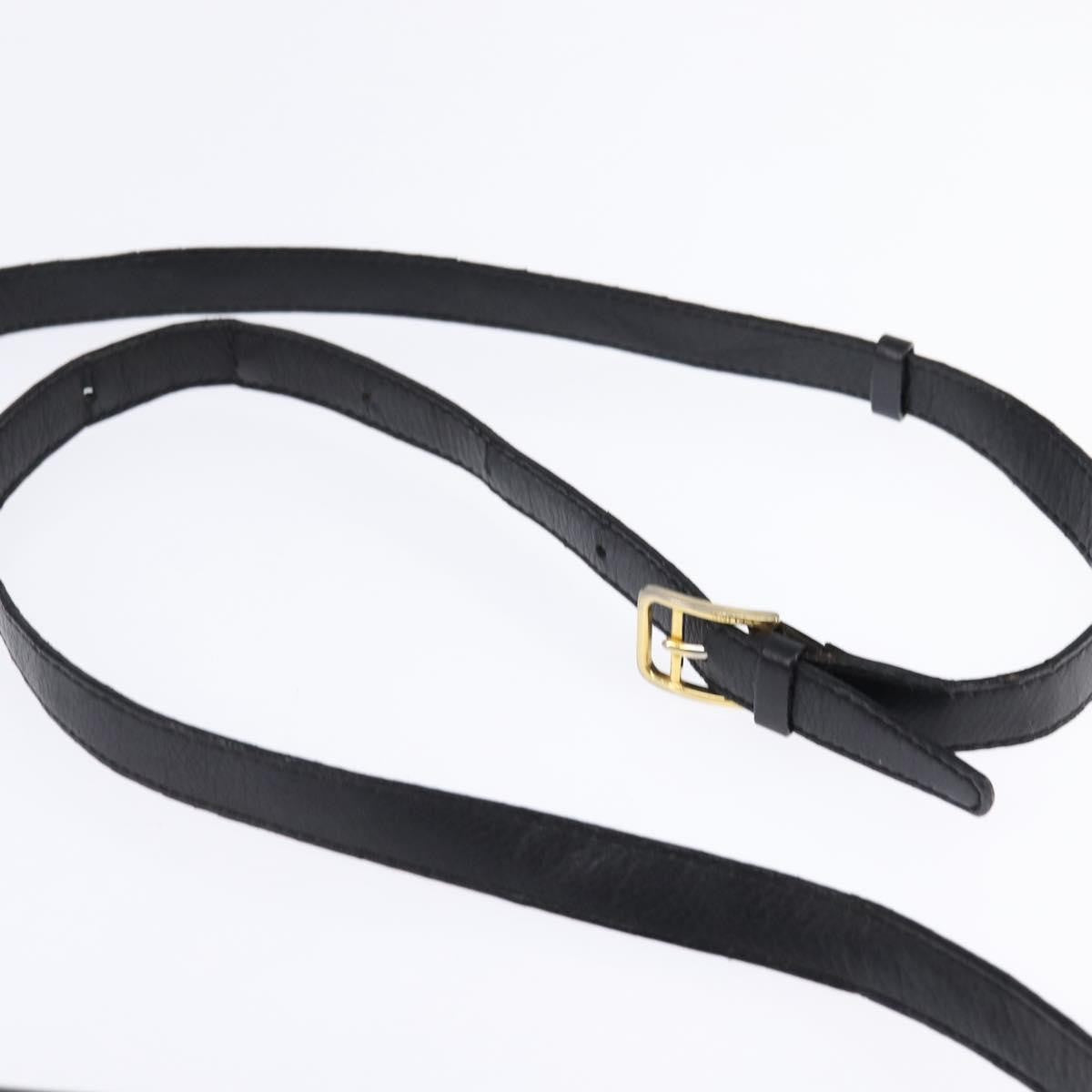 Celine Shoulder Bag Leather, BLACK, LEATHER, Shoulder bag