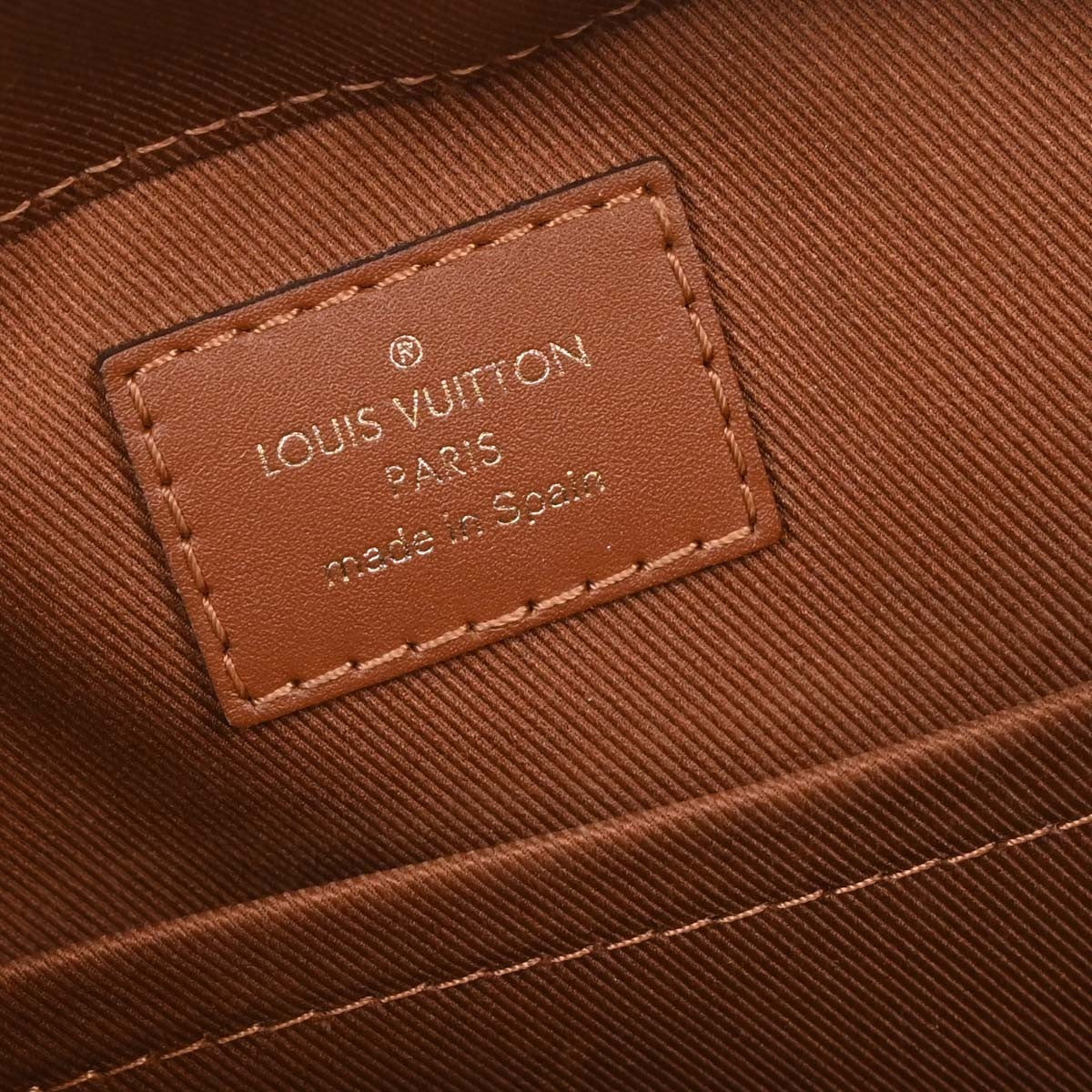 Louis Vuitton Saintonge Handbag Monogram Empreinte Leather, BEIGE, LEATHER, Crossbody bag