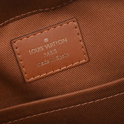 Louis Vuitton Saintonge Handbag Monogram Empreinte Leather, BEIGE, LEATHER, Crossbody bag