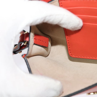 Chloe Faye Shoulder Bag Leather and Suede, Red, Leather, Shoulder Bag