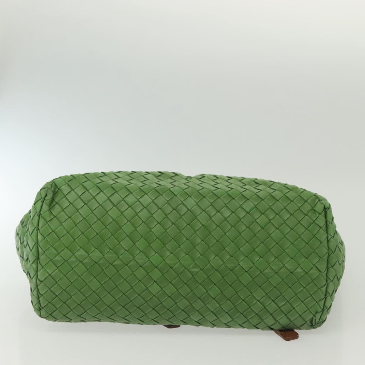 Bottega Veneta Intrecciato Leather, GREEN, LEATHER, Handbag