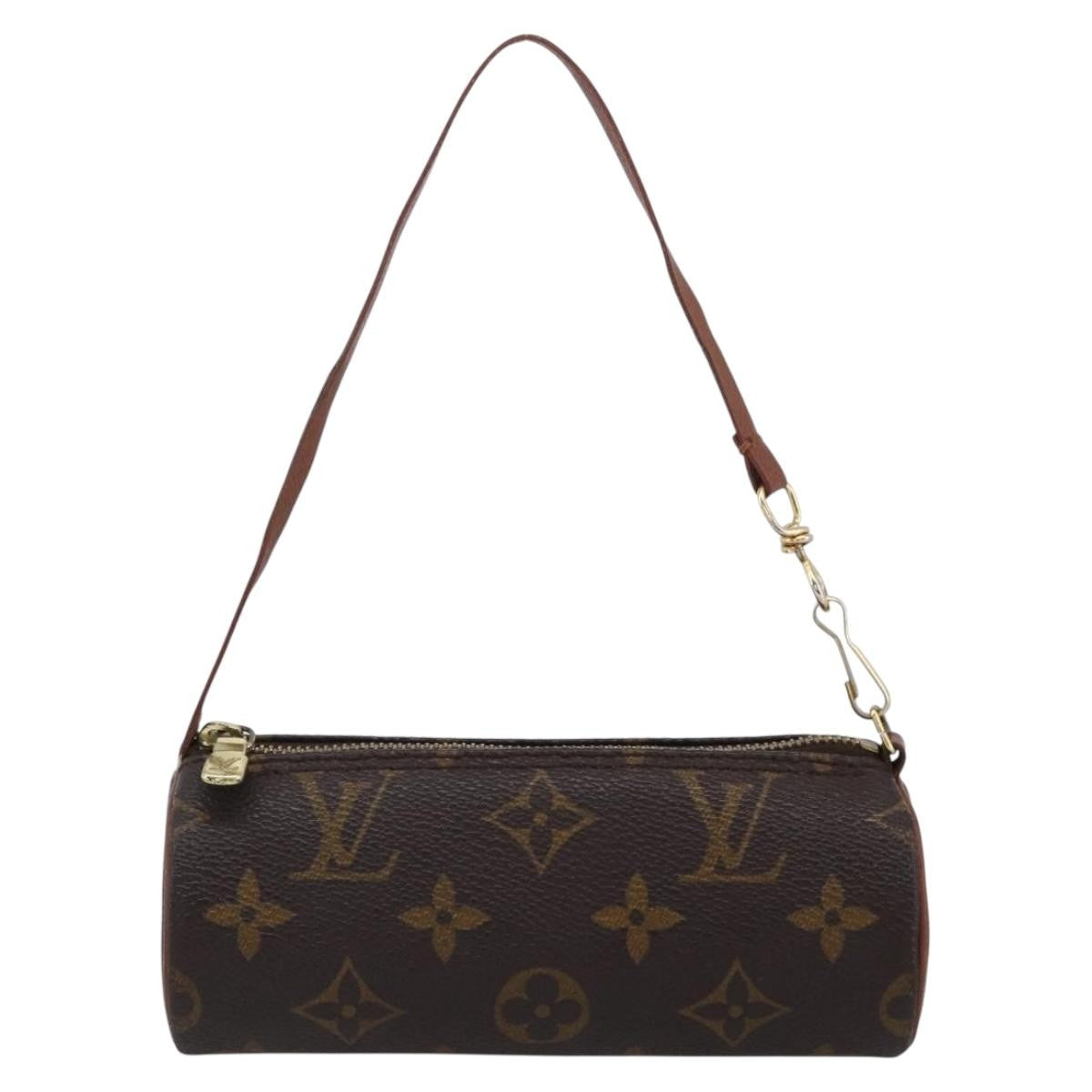 Louis Vuitton Papillon Pochette Monogram Canvas, BROWN, CANVAS, Clutche & pouche