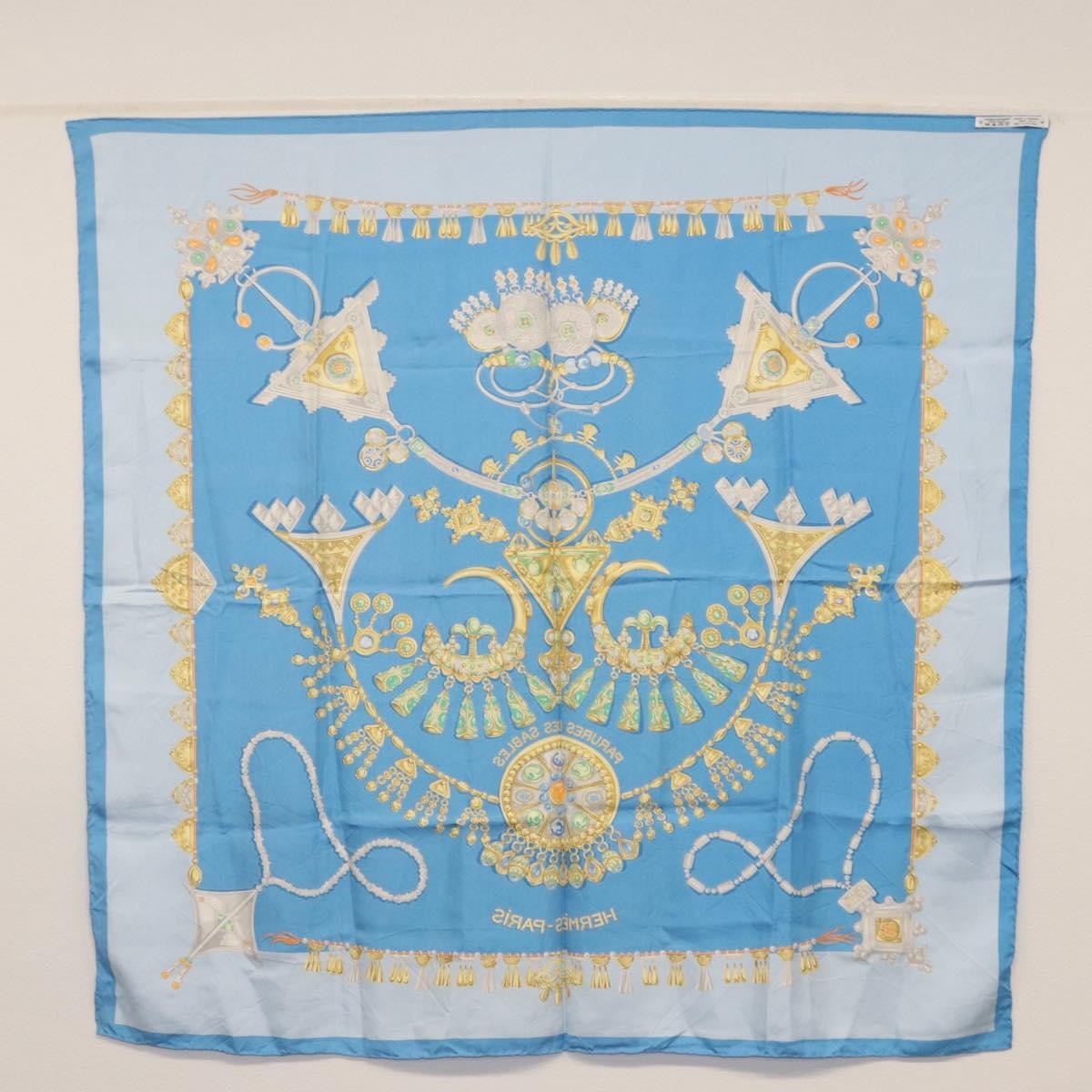 Hermes Carré 90 Silk multicolor, BLUE, SILK, Scarve & shawl