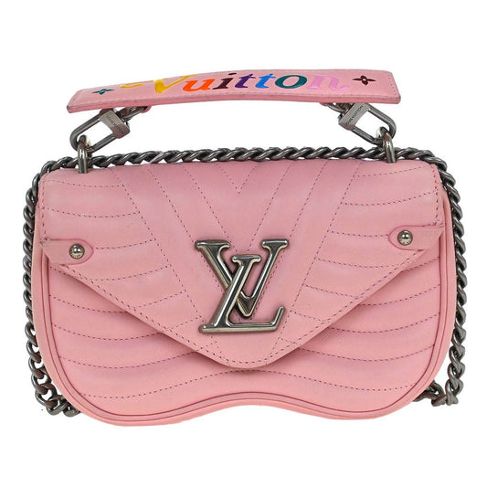 Louis Vuitton New Wave Chain Bag Quilted Leather, PINK, LEATHER, Shoulder bag