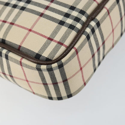 Burberry Nova check Shoulder bag Canvas and Leather, BEIGE, CANVAS, Shoulder bag