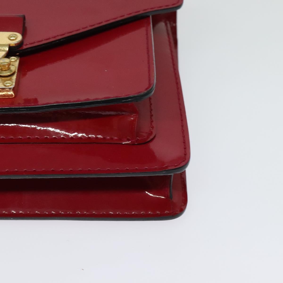 Louis Vuitton Monceau Handbag Vernis, BURGUNDY, PATENT_LEATHER, Handbag