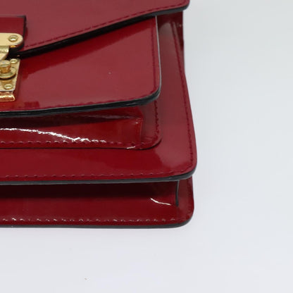 Louis Vuitton Monceau Handbag Vernis, BURGUNDY, PATENT_LEATHER, Handbag