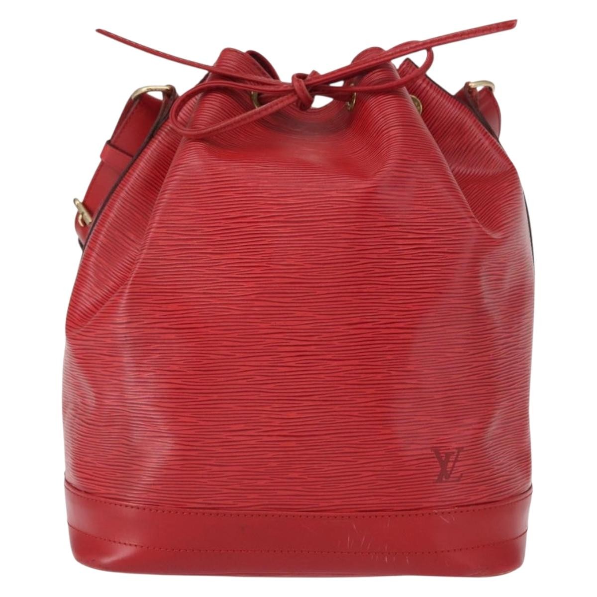 Louis Vuitton Petit Noe NM Handbag Epi Leather, RED, LEATHER, Shoulder bag