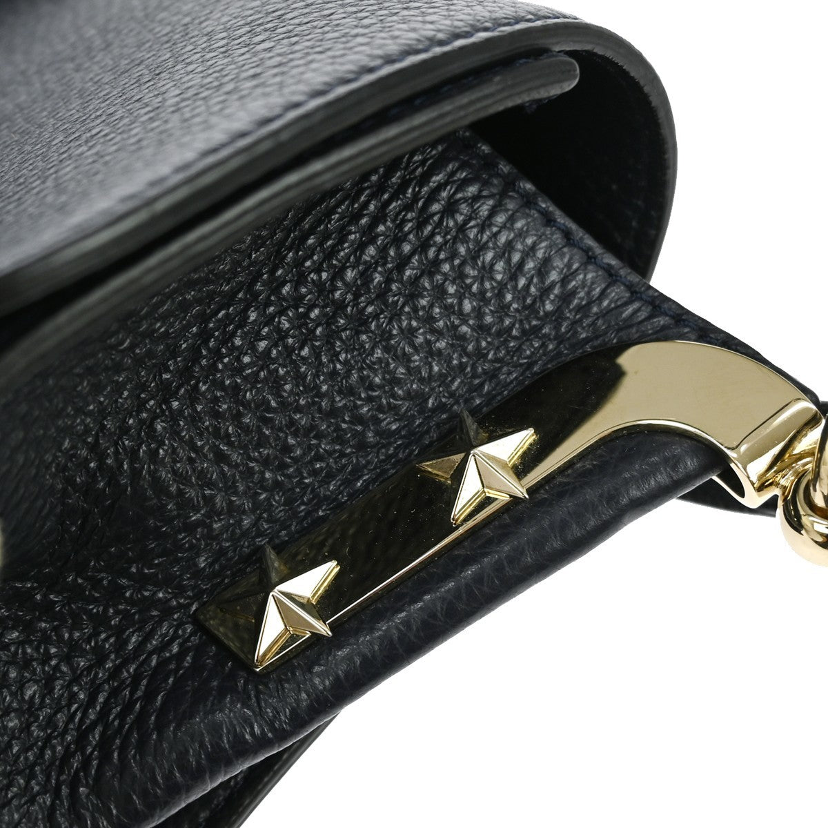 Valentino Garavani Vintage shoulder bag Leather, NAVY, LEATHER, Shoulder bag