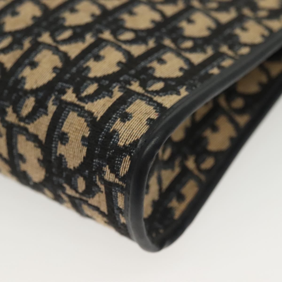 Christian Dior wristlet zip dior Canvas, NAVY, CANVAS, Shoulder bag