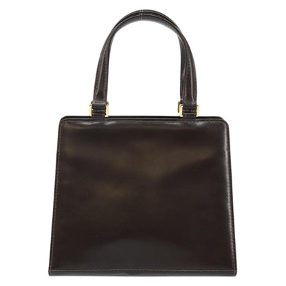 Fendi Vintage Top Handle Bag Leather, BROWN, LEATHER, Handbag