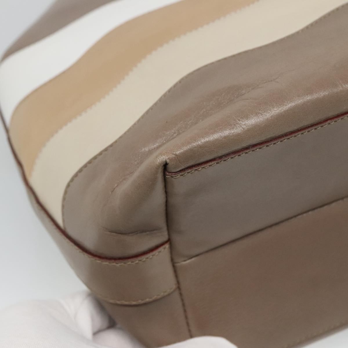 Celine Shoulder Bag Leather, BROWN, LEATHER, Shoulder bag