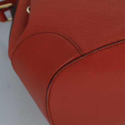 Gucci Bright Bucket Bag Diamante Leather, ORANGE, LEATHER, Handbag