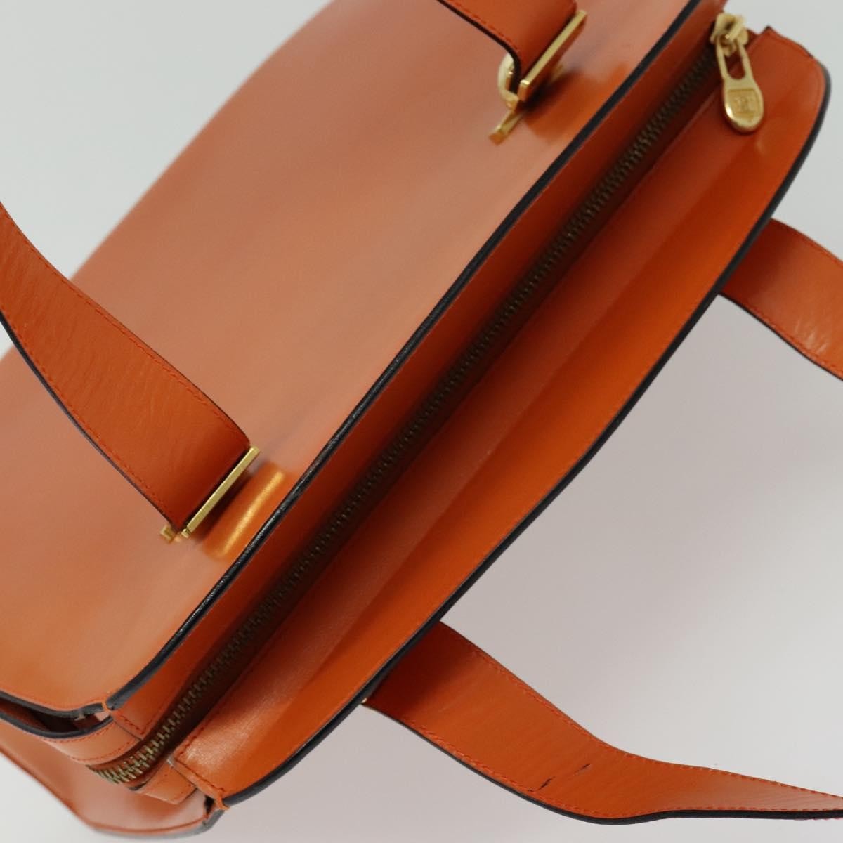 Celine Tote bag Leather, ORANGE, LEATHER, Tote bag