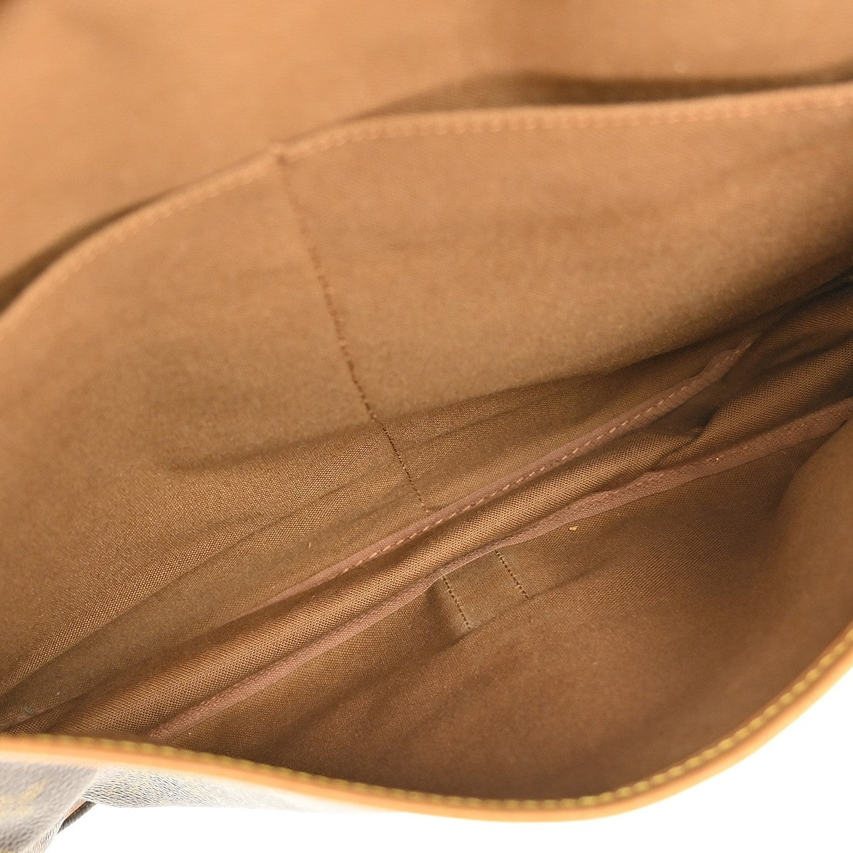 Louis Vuitton Saumur Handbag Monogram Canvas, BROWN, CANVAS, Shoulder bag