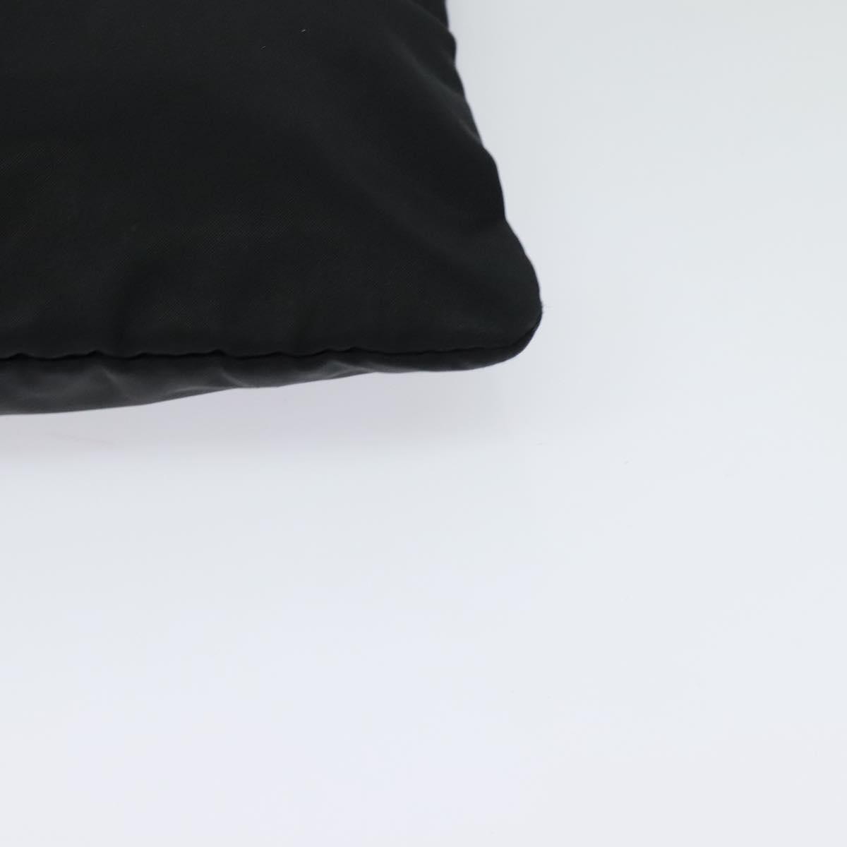 Prada Flat Messenger Bag Tessuto, BLACK, NYLON, Shoulder bag