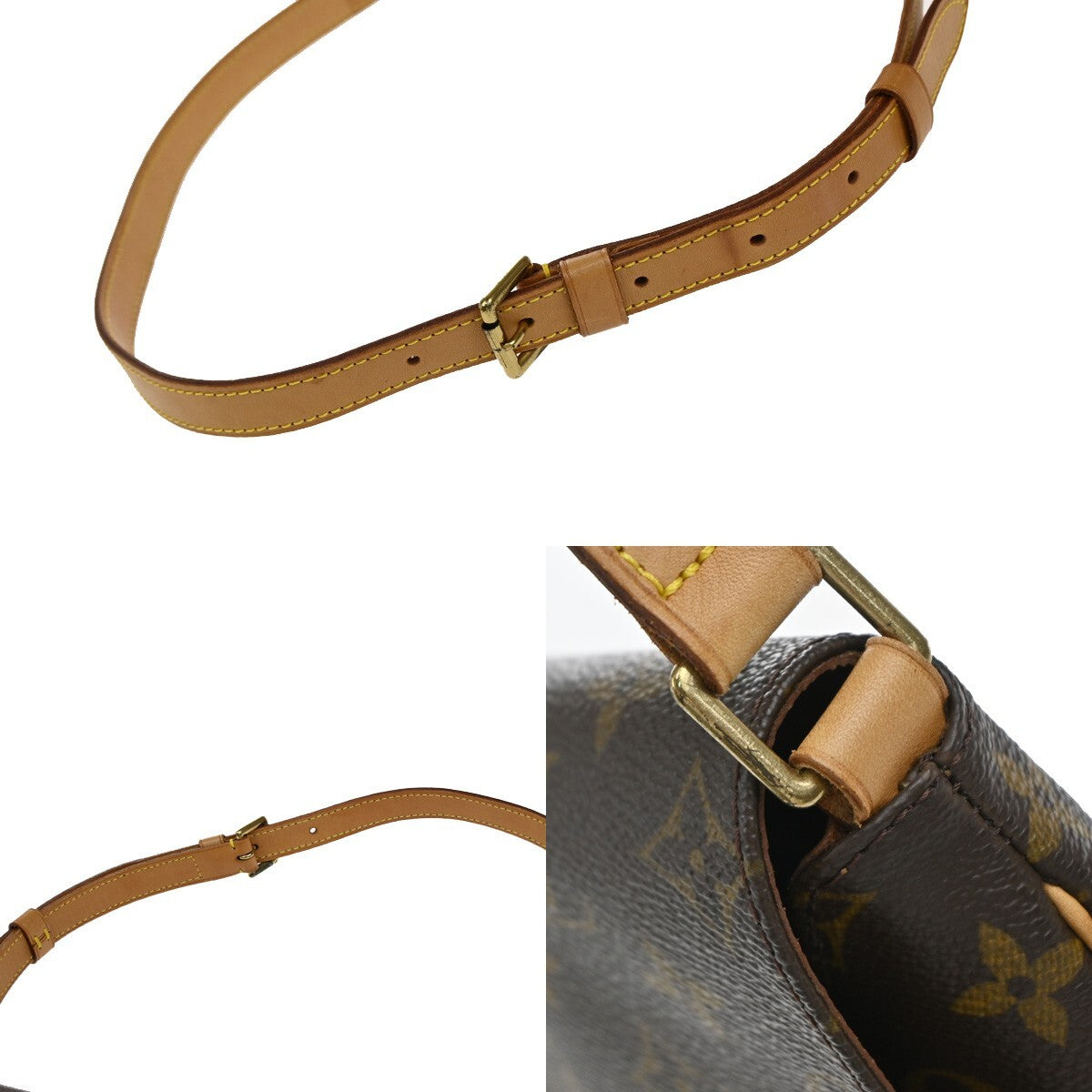 Louis Vuitton Musette Salsa Handbag Monogram Canvas, BROWN, CANVAS, Shoulder bag