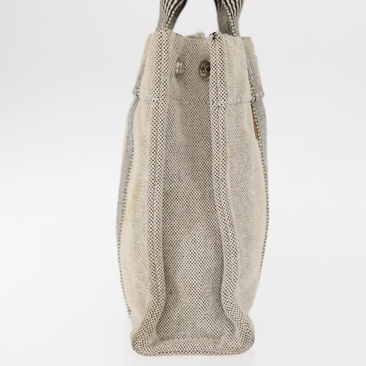 Hermes Fourre Tout Tote Canvas, GRAY, CANVAS, Tote bag