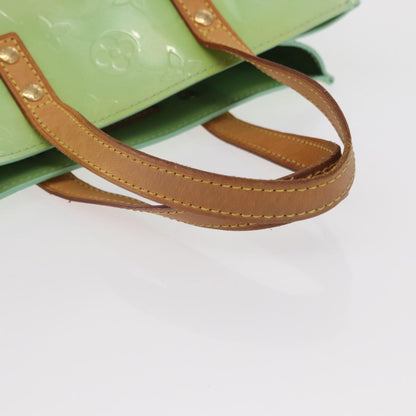 Louis Vuitton Reade Handbag Monogram Vernis, GREEN, PATENT_LEATHER, Tote bag