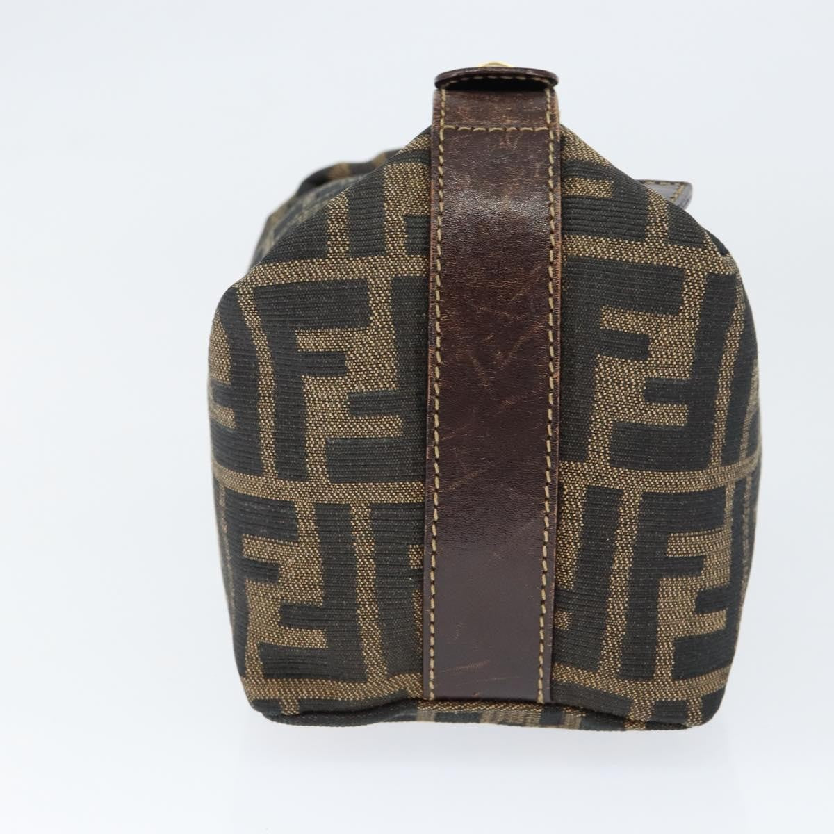 Fendi Vanity Clutch Canvas, BLACK, CANVAS, Clutche & pouche