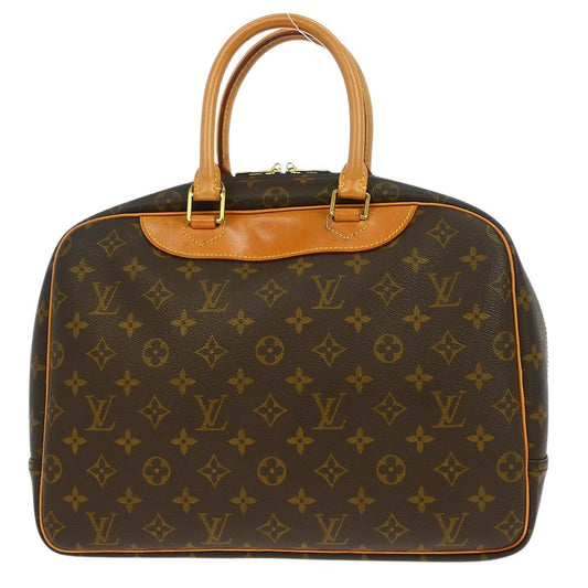 Louis Vuitton Deauville Handbag Monogram Canvas, BROWN, CANVAS, Handbag