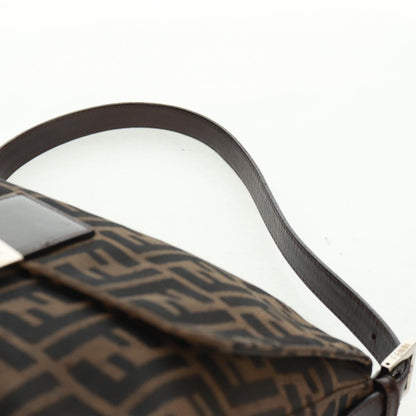 Fendi Mamma Baguette Zucca canvas, BLACK, CANVAS, Shoulder bag