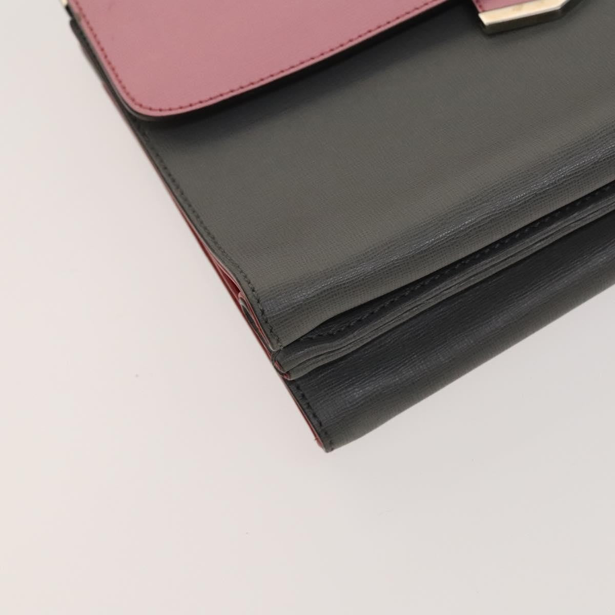 Fendi Demi Jour Satchel Leather, GRAY, LEATHER, Handbag