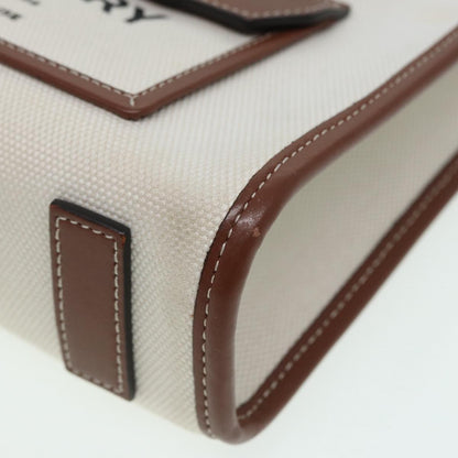 Burberry Logo Zip Wristlet Pouch Nylon, BROWN, CANVAS, Clutche & pouche