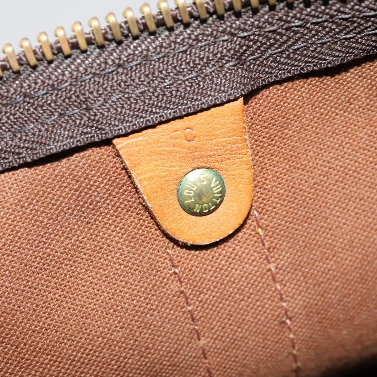 Louis Vuitton Keepall Bag Monogram Canvas, BROWN, CANVAS, Travel bag