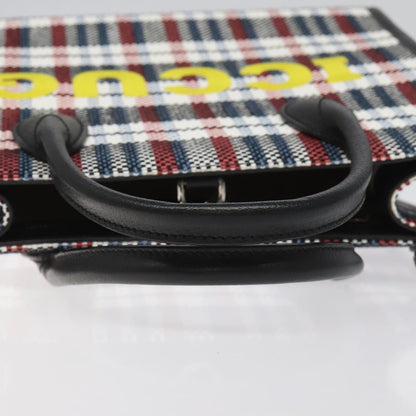 Gucci ICCUG Tote Embroidered Faux Raffia, MULTICOLOUR, CANVAS, Tote bag