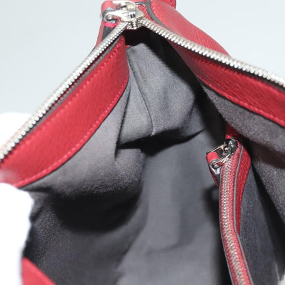 Bally Vintage Shoulder Bag Leather, RED, LEATHER, Shoulder bag