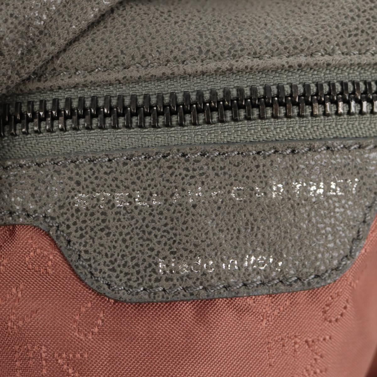 Stella McCartney Falabella Fold Over Bag Faux Leather, GRAY, POLYESTER, Shoulder bag