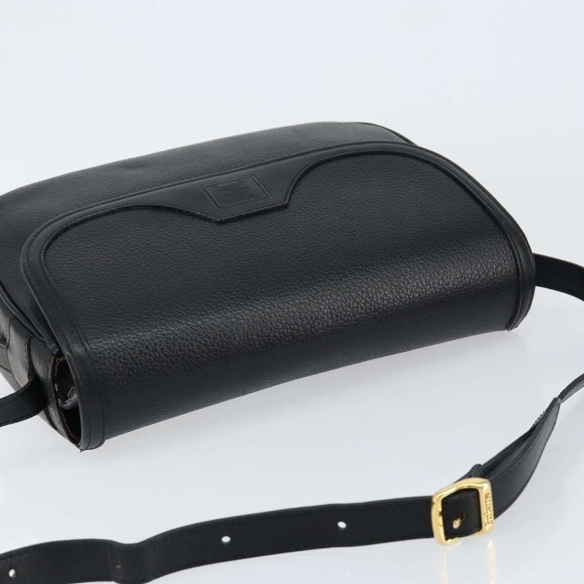 Burberry Flap Shoulder Bag Leather, BLACK, LEATHER, Shoulder bag