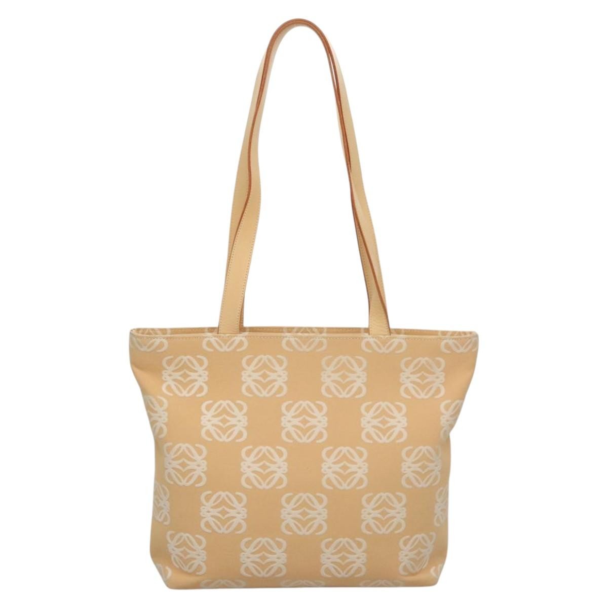 Loewe Anagram Tote Canvas, BEIGE, CANVAS, Tote bag