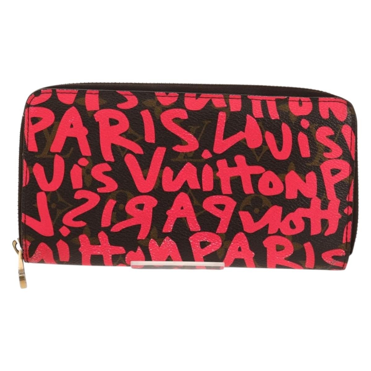 Louis Vuitton Zippy Wallet NM Monogram Graffiti, PINK, CANVAS, Wallets