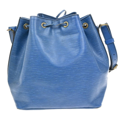 Louis Vuitton Petit Noe Handbag Epi Leather, BLUE, LEATHER, Shoulder bag