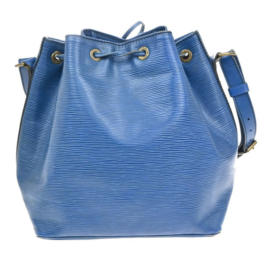 Louis Vuitton Petit Noe Handbag Epi Leather, BLUE, LEATHER, Shoulder bag