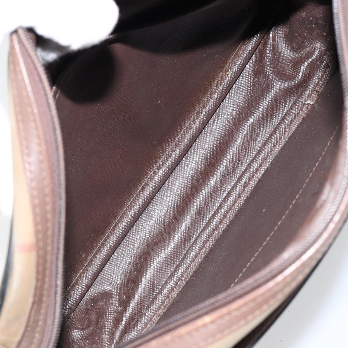 Burberry Nova check Shoulder bag Canvas, BEIGE, CANVAS, Shoulder bag