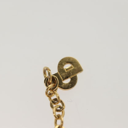 Christian Dior CD Pendant Necklace Metal and Crystals, GOLD, METAL, Necklace