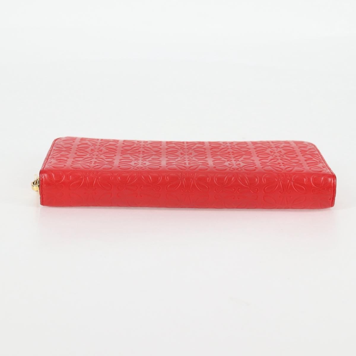 Loewe Anagram Wallet Leather, RED, LEATHER, Wallets