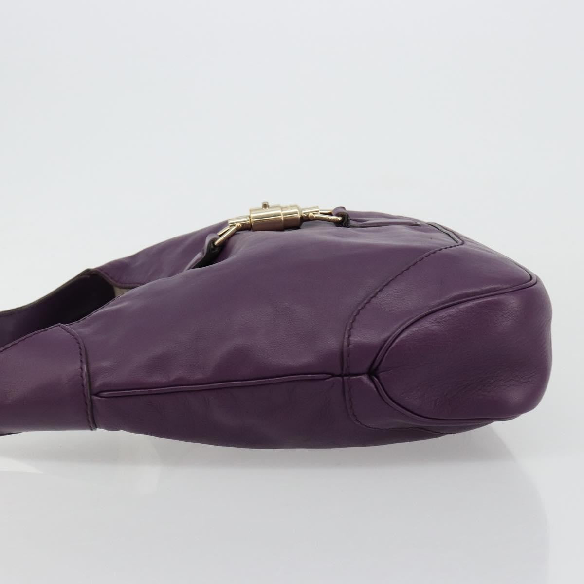 Gucci Jackie Original Shoulder Bag Leather, Purple, Leather, Handbag