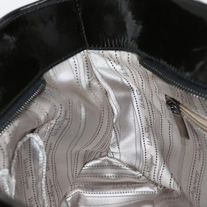 Salvatore Ferragamo Vintage Tote bag Patent Leather, BLACK, PATENT_LEATHER, Tote bag