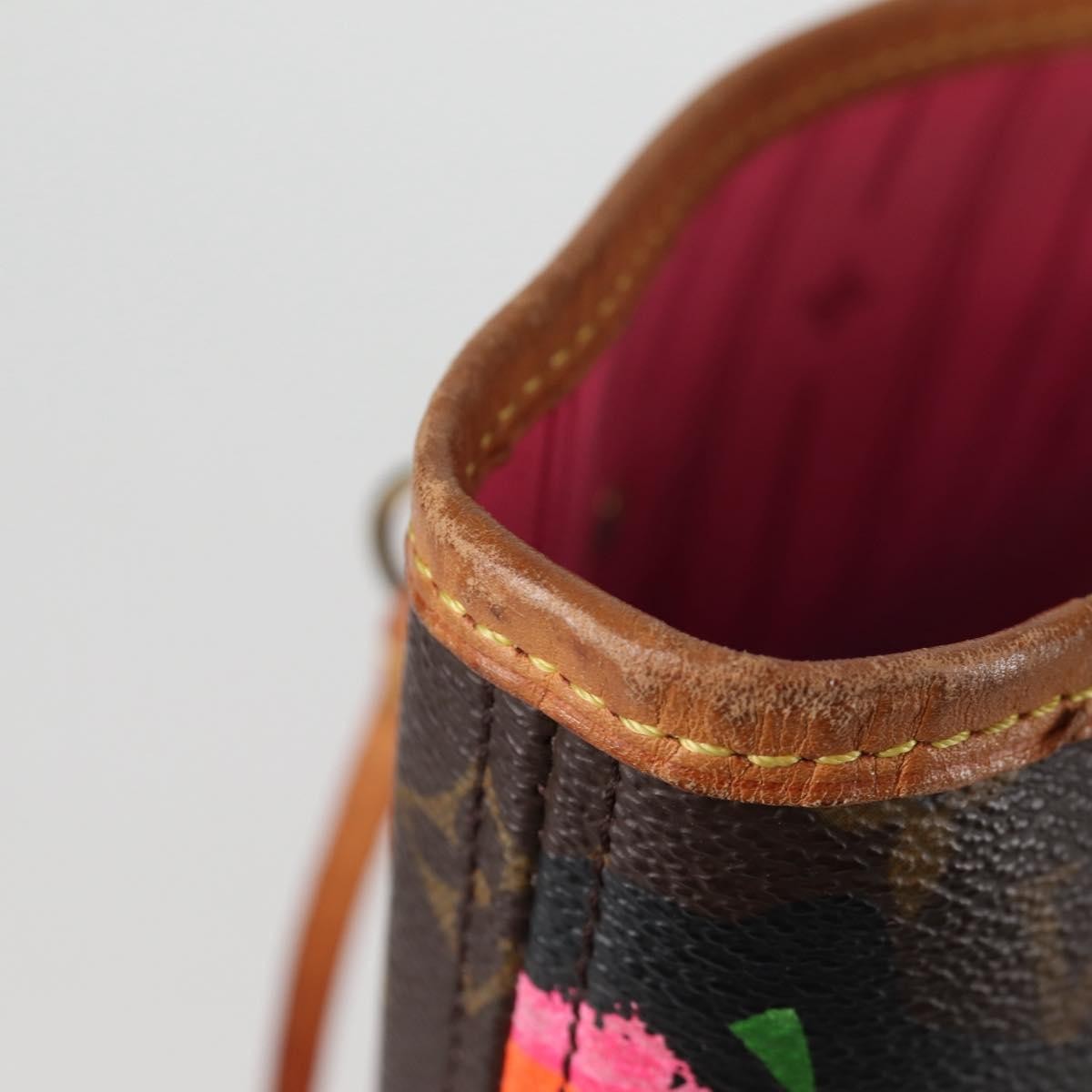 Louis Vuitton Neverfull Tote Limited Edition Monogram Roses, BROWN, CANVAS, Tote bag