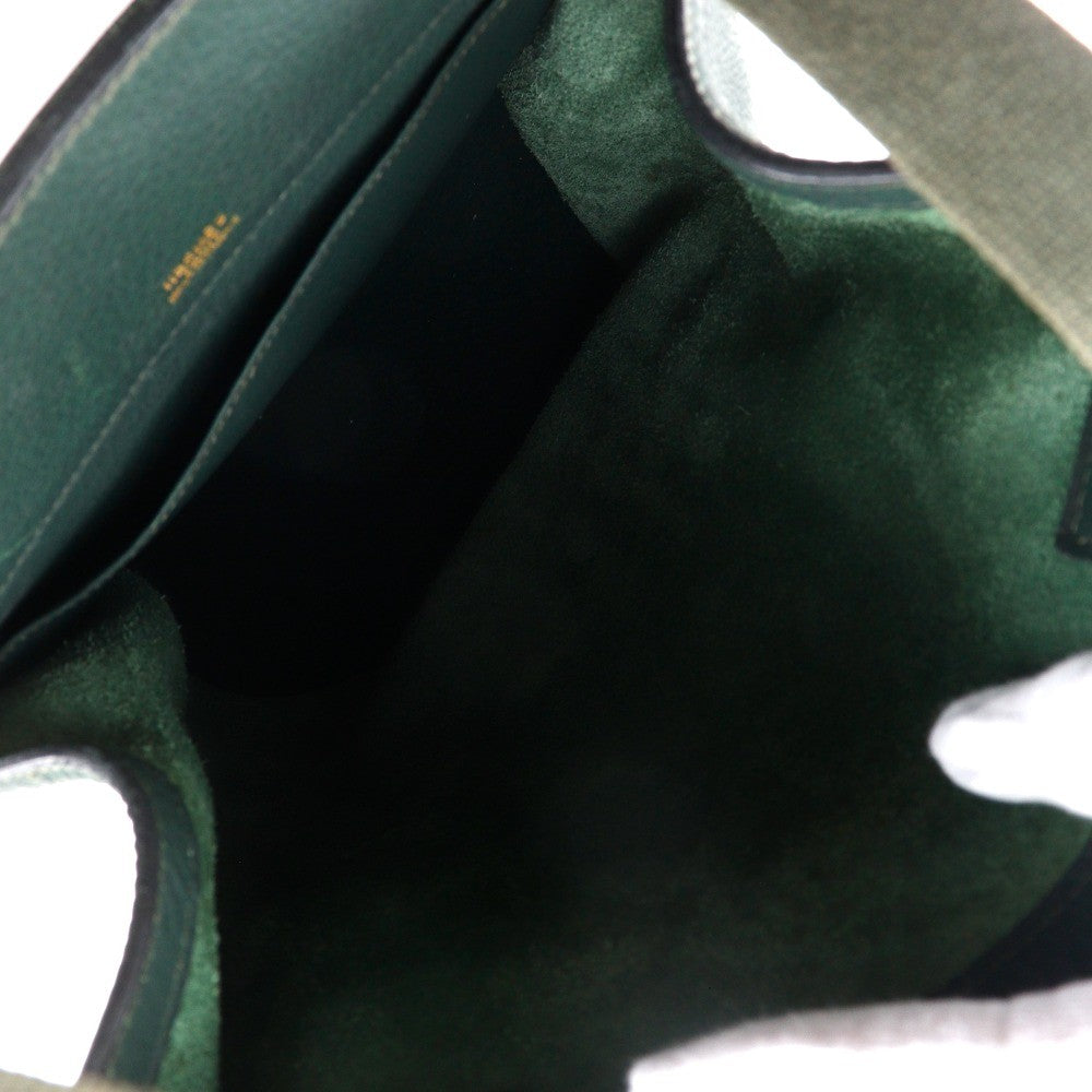 Hermes Sherpa Backpack Clemence, GREEN, LEATHER, Backpack