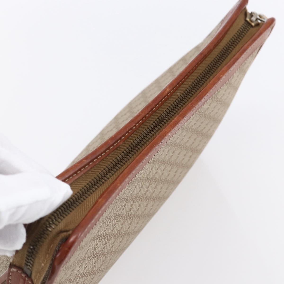 Celine Macadam Pochette Classic, BEIGE, CANVAS, Clutche & pouche